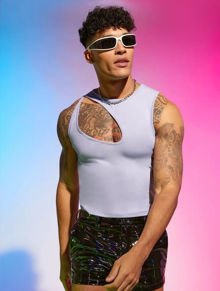 Manfinity Rebel Game Men Cut Out Front Tank Top